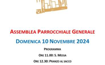 AVVISO – Assemblea parrocchiale – 10 novembre 2024