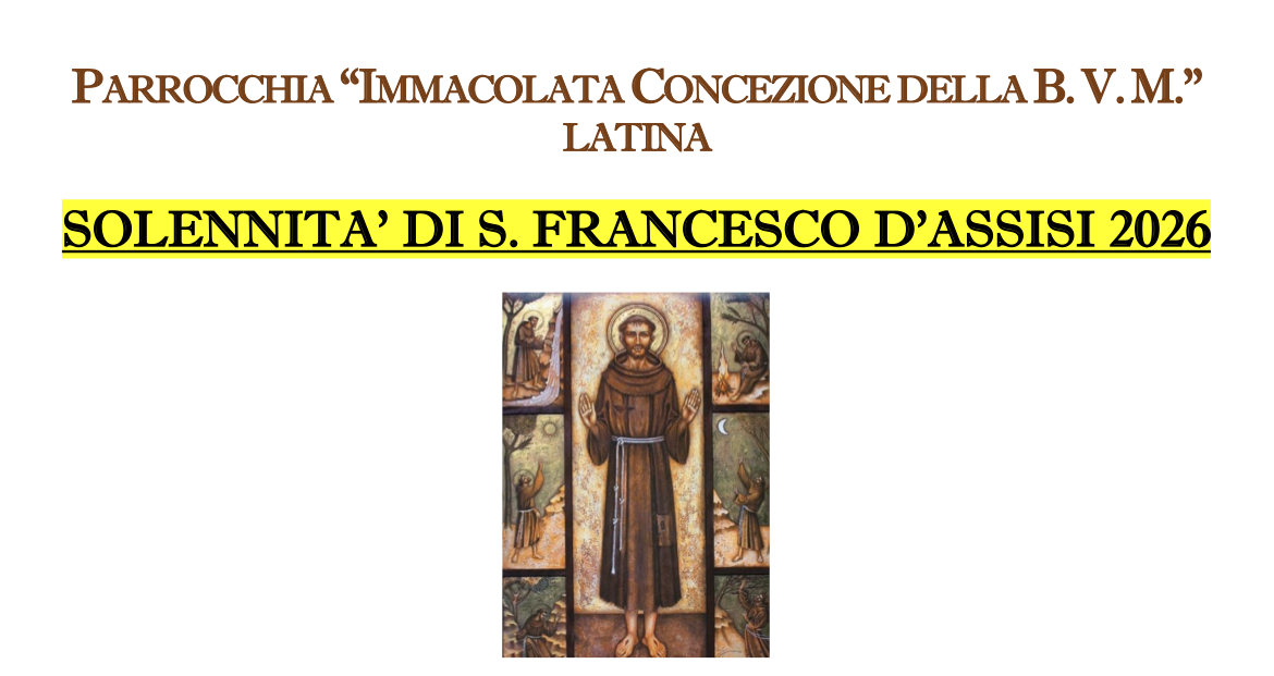 Solennità San Francesco – 2026
